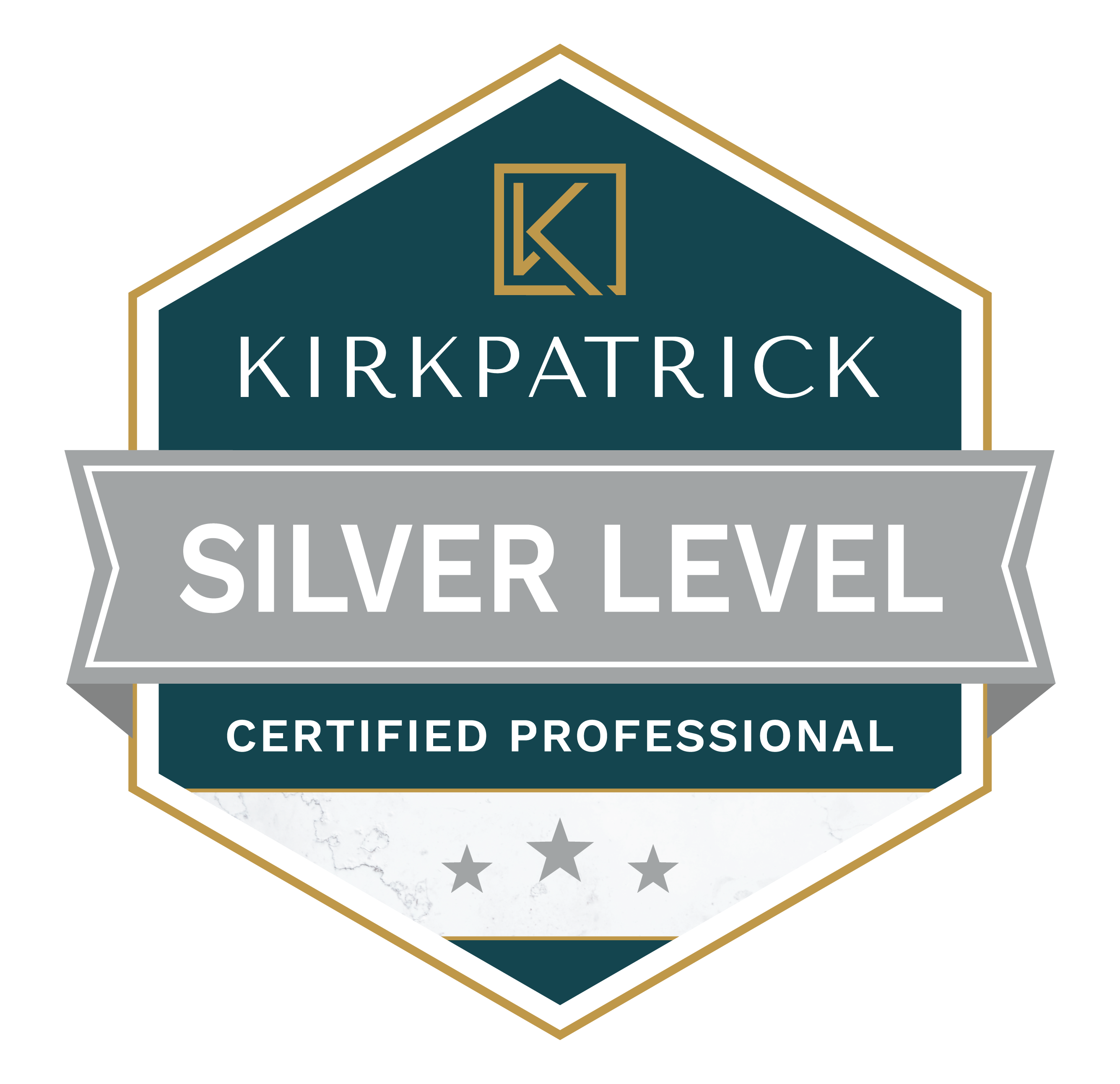 Silver-Kirkpatrick Certification Badge